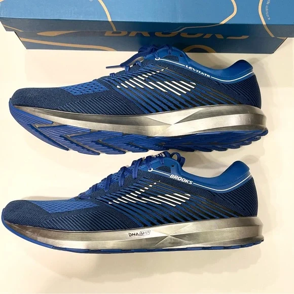 NWT Brooks Levitate running shoes, men’s 15 - blue, silver, black - Picture 4 of 7